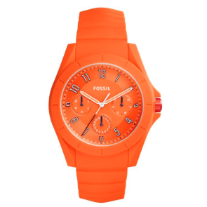 Uhrenarmband Fossil AFS5217 Silikon Orange